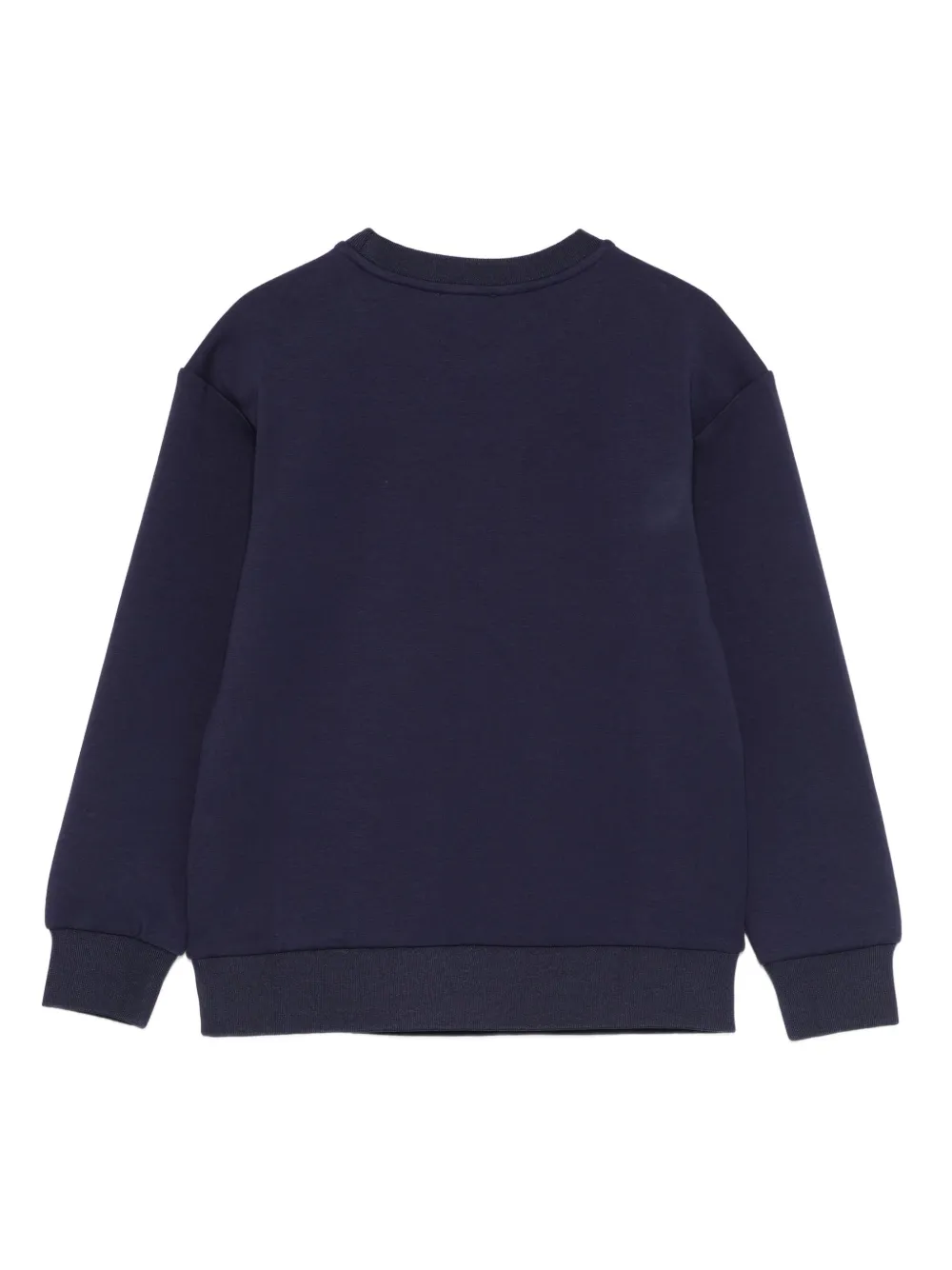 Moschino Kids Sweater met logopatroon Blauw