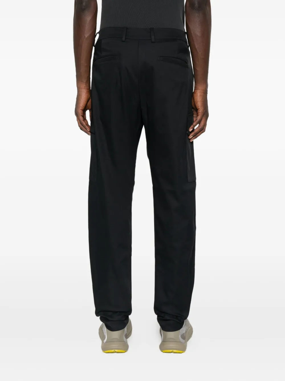C.p. Company Cargo-pocket Trousers In Black