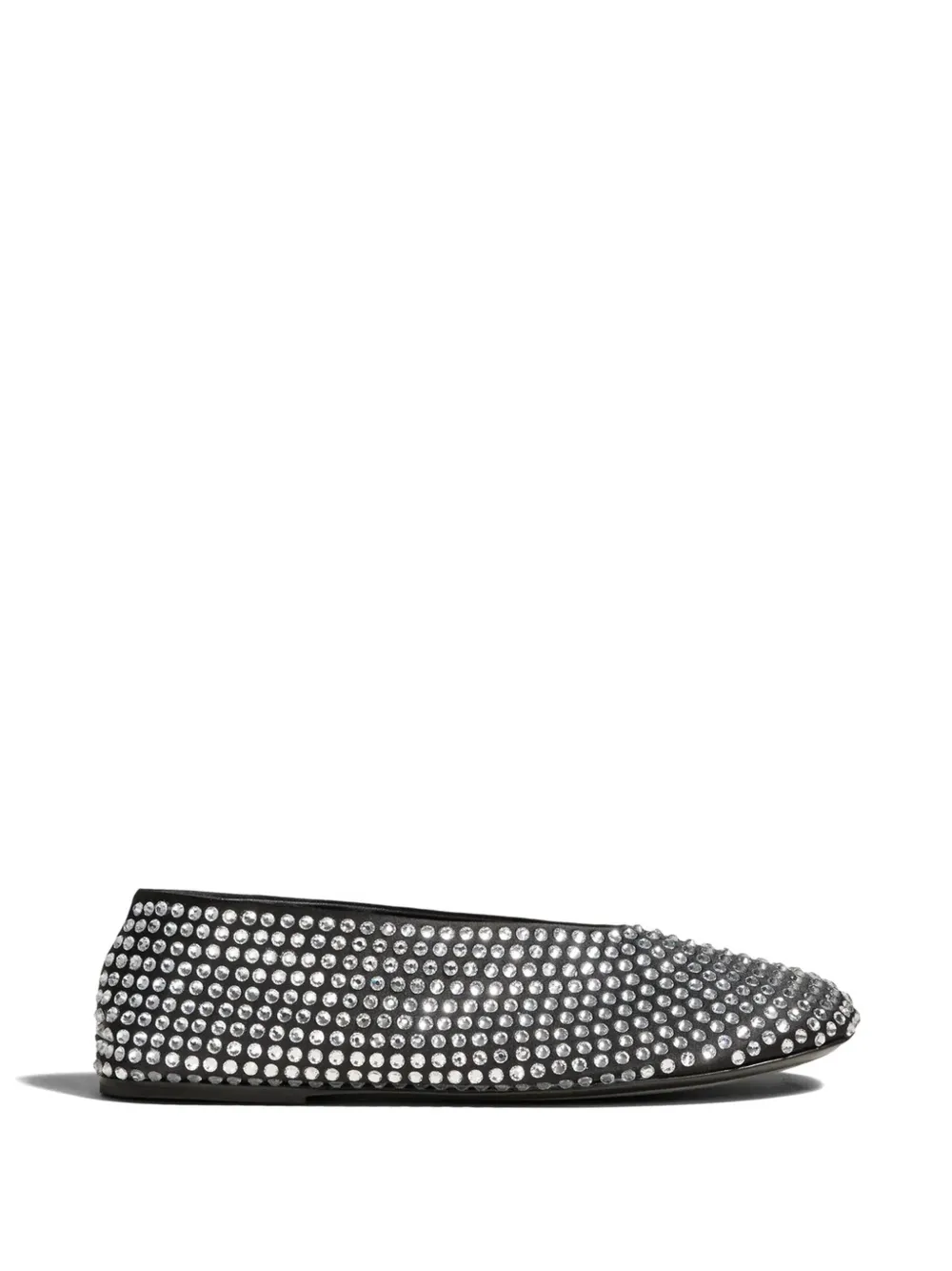 KHAITE studded ballet flat Zwart