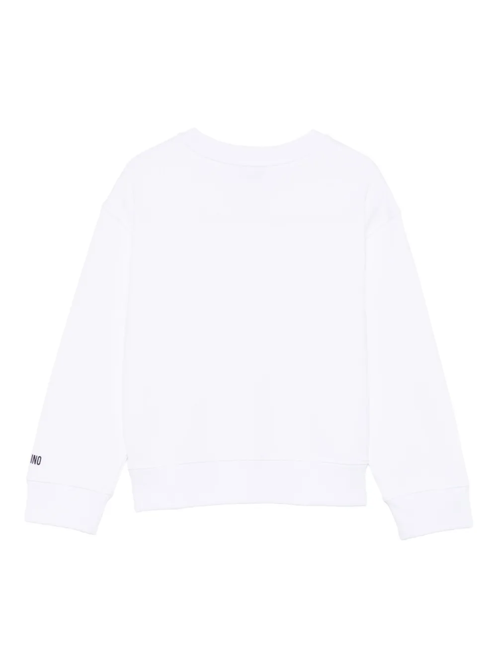 Moschino Kids Sweater met kristallen Wit