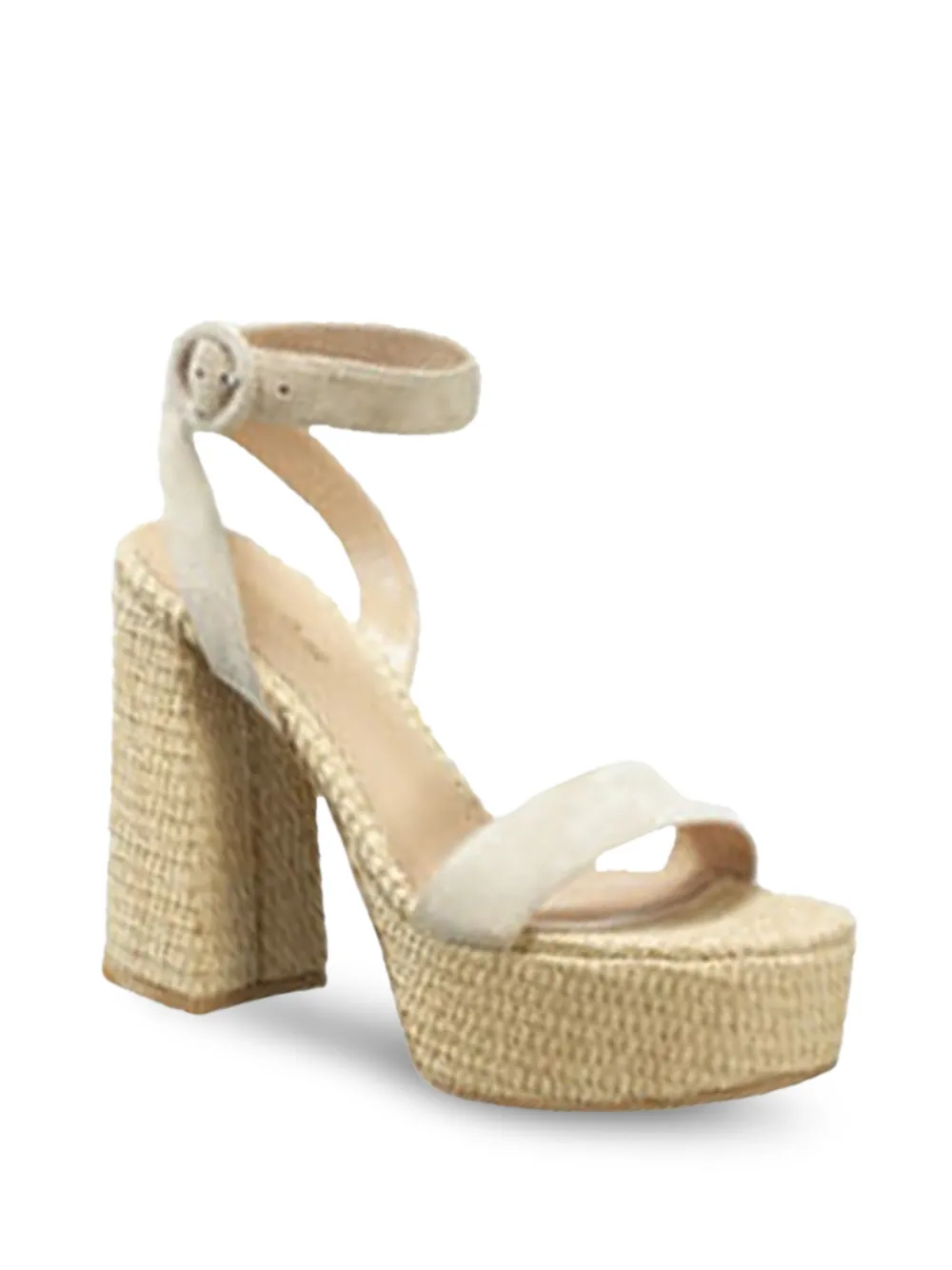 Gianvito Rossi woven platform sandals Beige