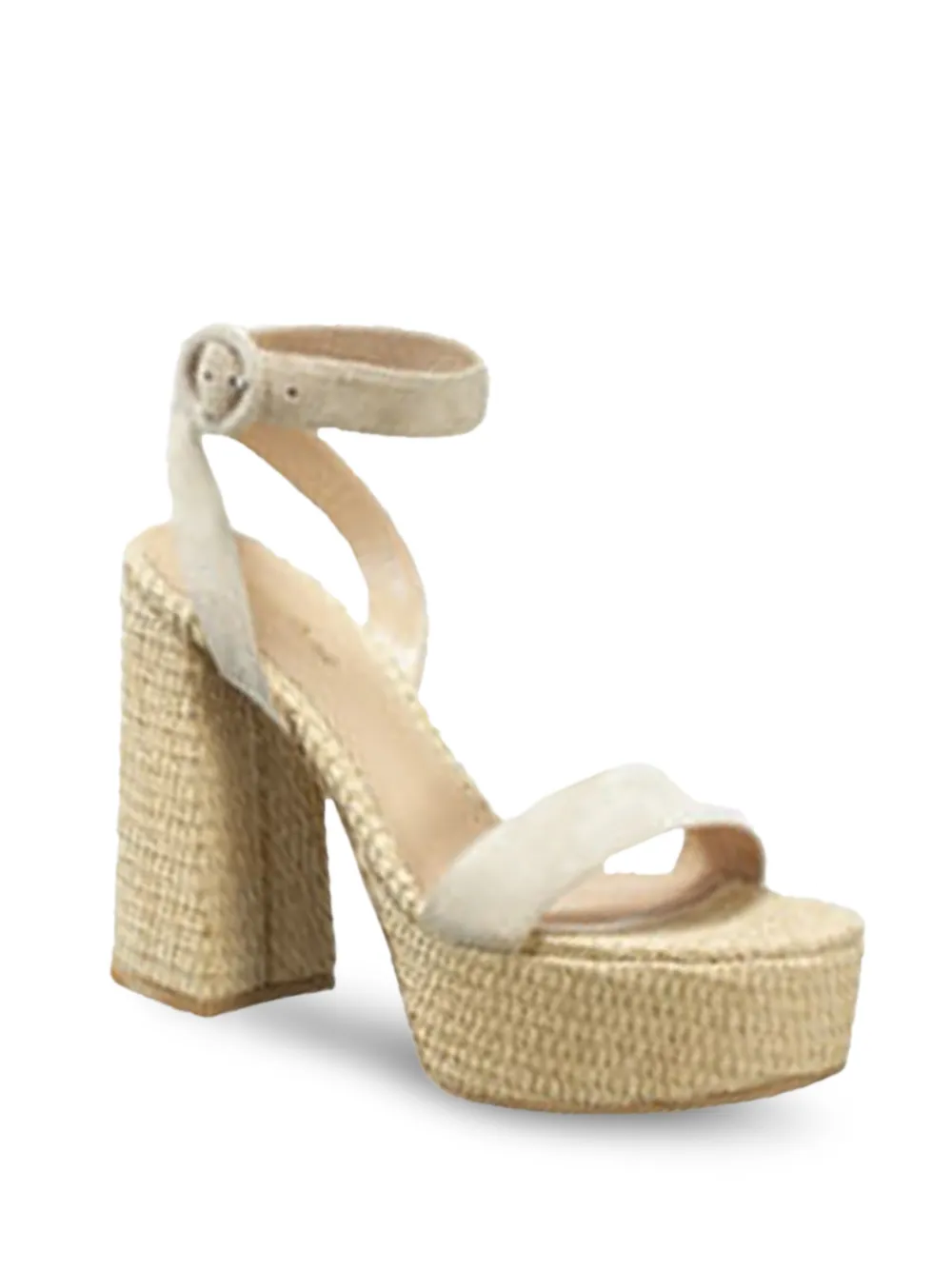 Gianvito Rossi woven platform sandals Beige