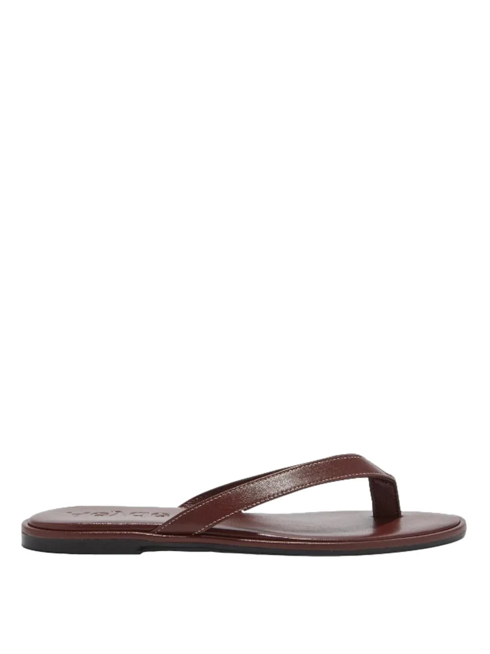 Aeyde Melody leather flip-flop Bruin