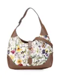 Gucci Pre-Owned 2000-2015 Flora Canvas Jackie O Bouvier crossbody bag - White