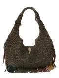 Kurt Geiger London leopard-print fringe tote bag - Brown