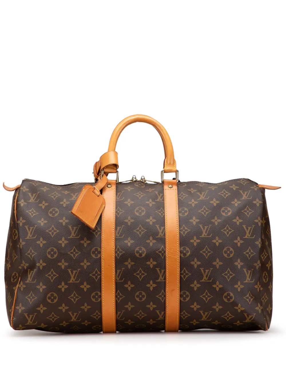 Louis Vuitton Pre-Owned 1997 モノグラム キーポル 45 ボストンバッグ - ブラウン Louis Vuitton Pre-Owned 1997 モノグラム キーポル 45 ボストンバッグ - ブラウン