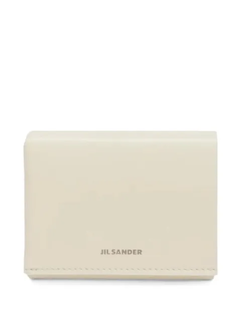Jil Sander logo-lettering leather wallet