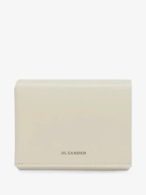 Jil Sander logo-lettering leather wallet