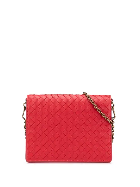 Bottega Veneta Pre-Owned 2012-2025 Nappa Intrecciato Wallet On Chain crossbody bag