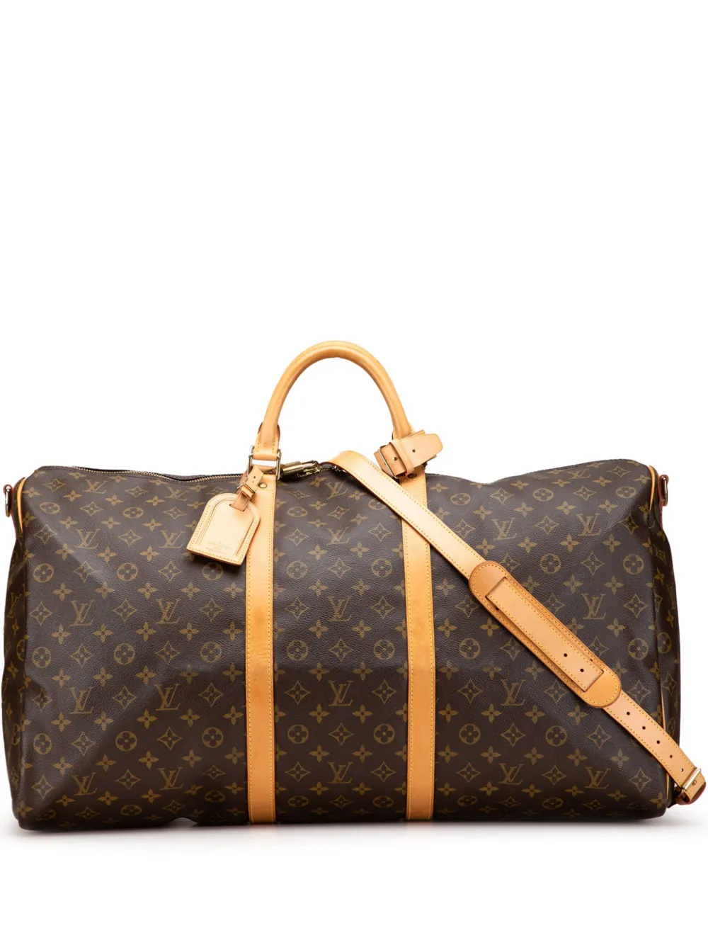 Louis Vuitton Pre-Owned 1997 モノグラム キーポル バンドリエール 60 ボストンバッグ - ブラウン Louis Vuitton Pre-Owned 1997 モノグラム キーポル バンドリエール 60 ボストンバッグ - ブラウン