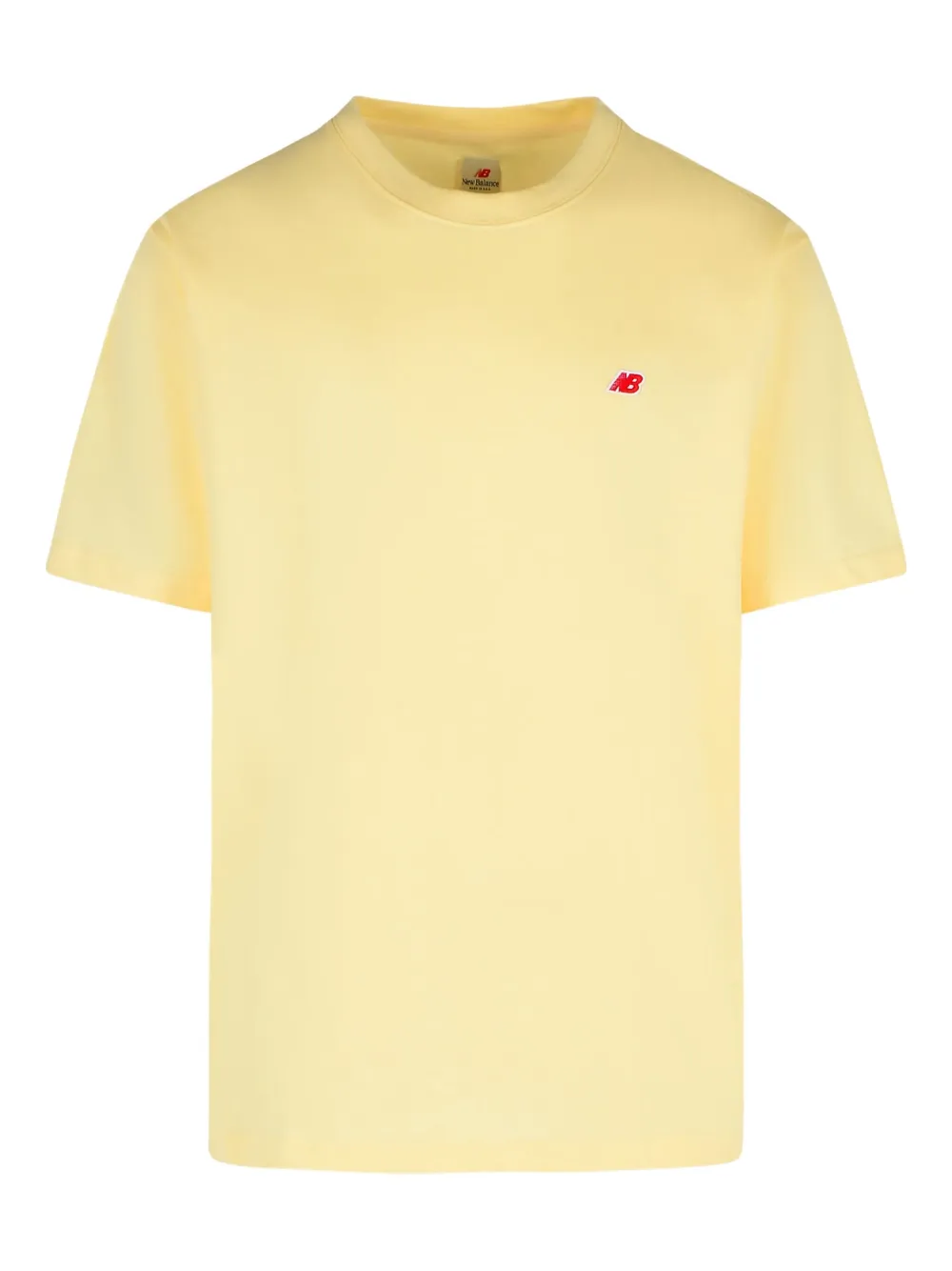 New Balance crew-neck logo-patch T-shirt | Yellow | Image 1