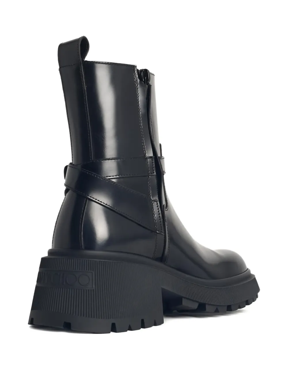 Jimmy Choo Conny buckle-strap ankle boots Black
