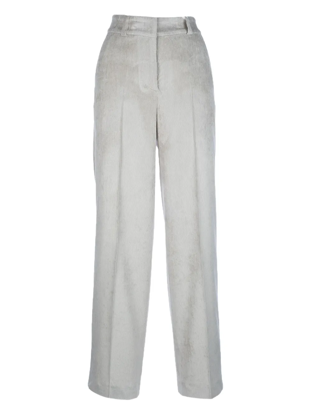 Peserico Pleated Zipper Casual Pants In Gray