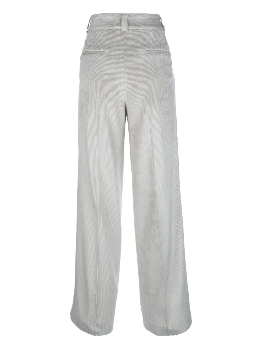 Peserico Pleated Zipper Casual Pants In Gray