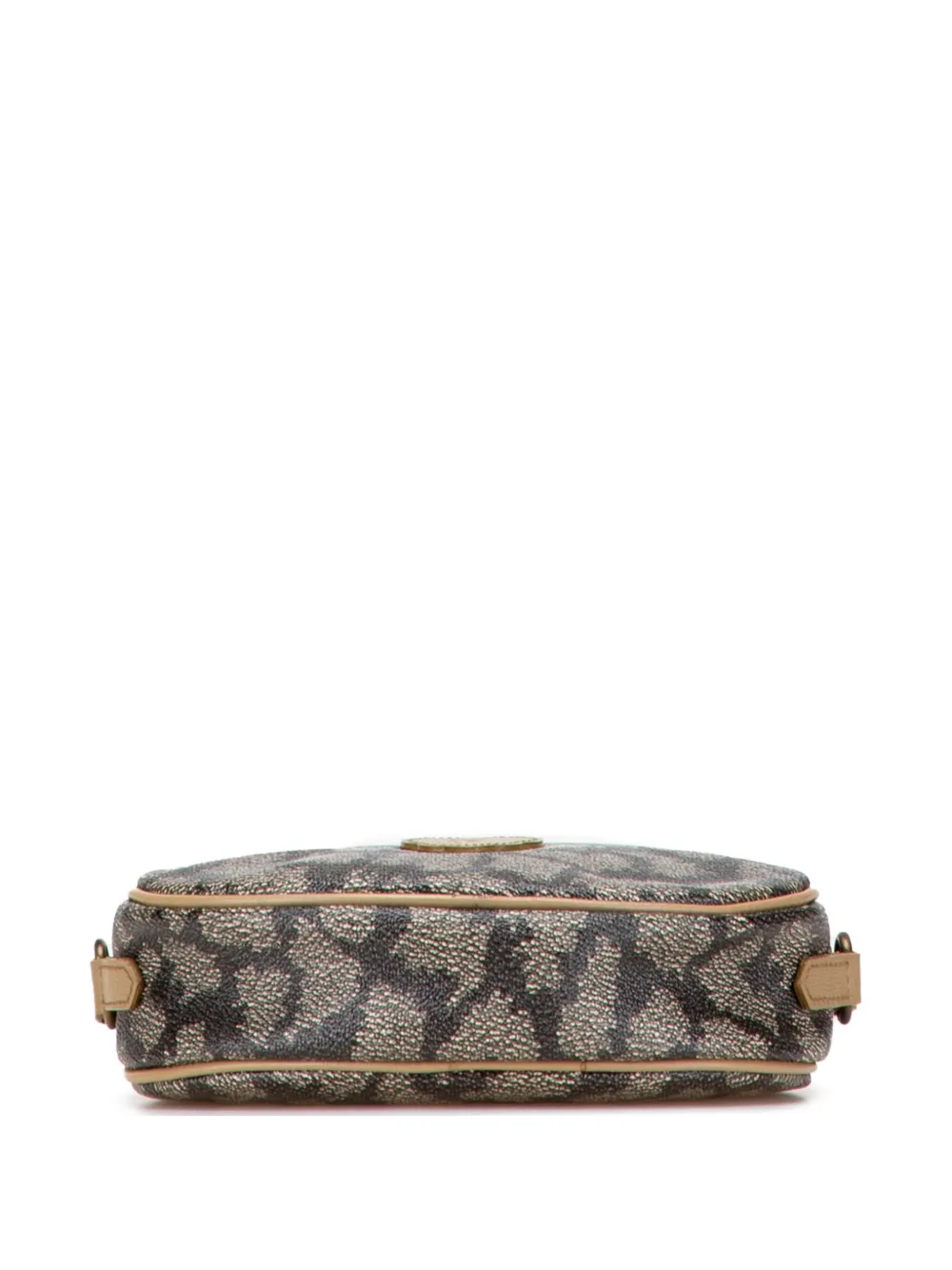 Pre-owned Saint Laurent 20th Century Coated Canvas Crossbody Bag In Gray