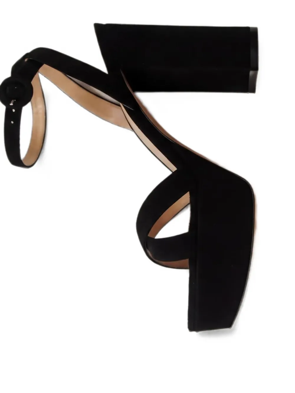 Gianvito Rossi platform buckle-fastening sandals Zwart