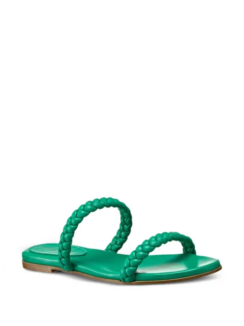 Gianvito Rossi sandalias planas con tiras trenzadas