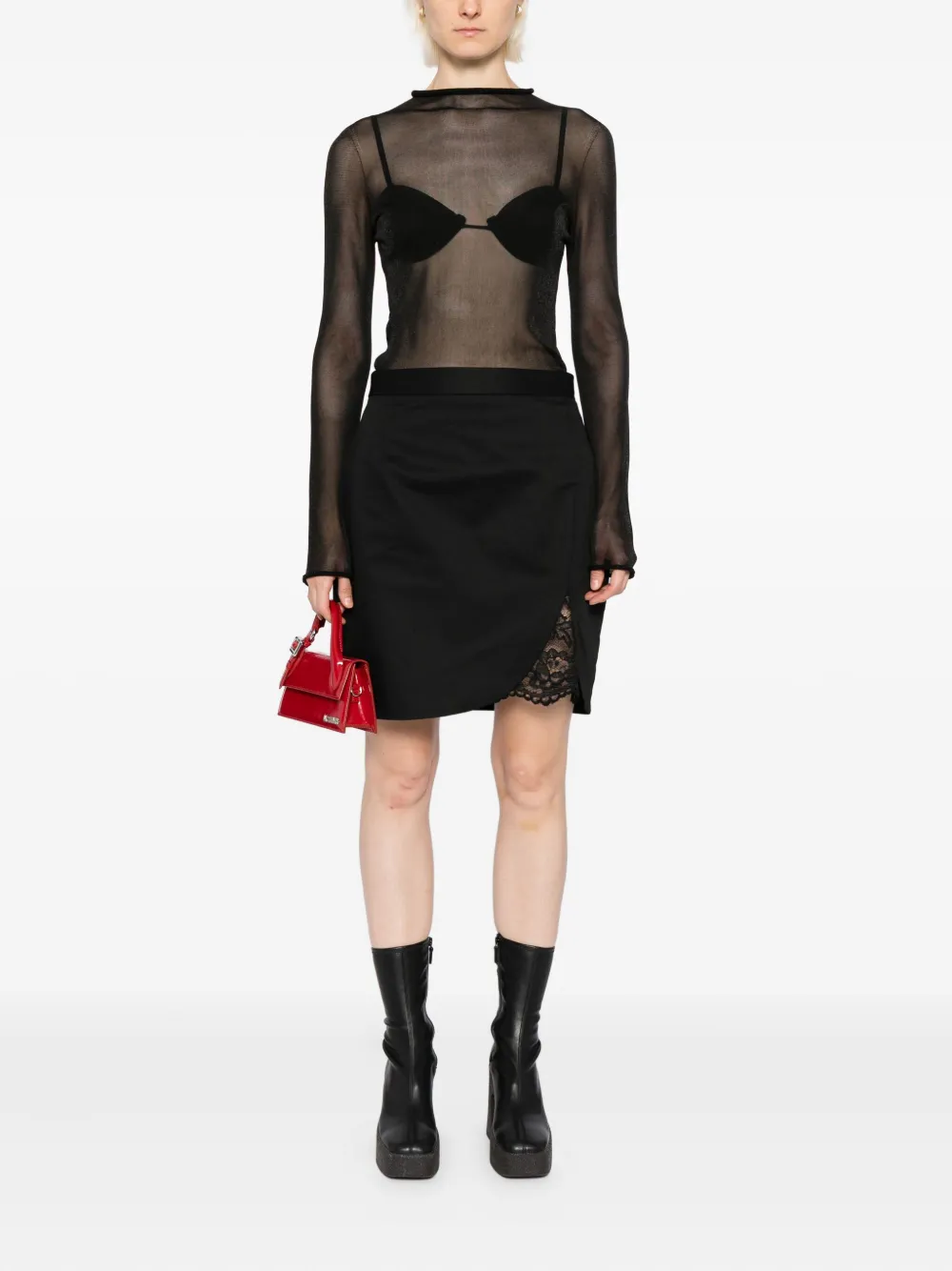 BLAKLACE floral-lace skirt | Straight Skirts | Image 2