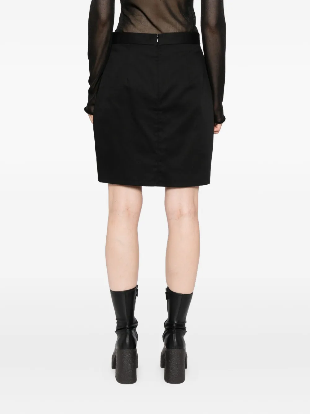 Blaklace Floral-lace Skirt In Black