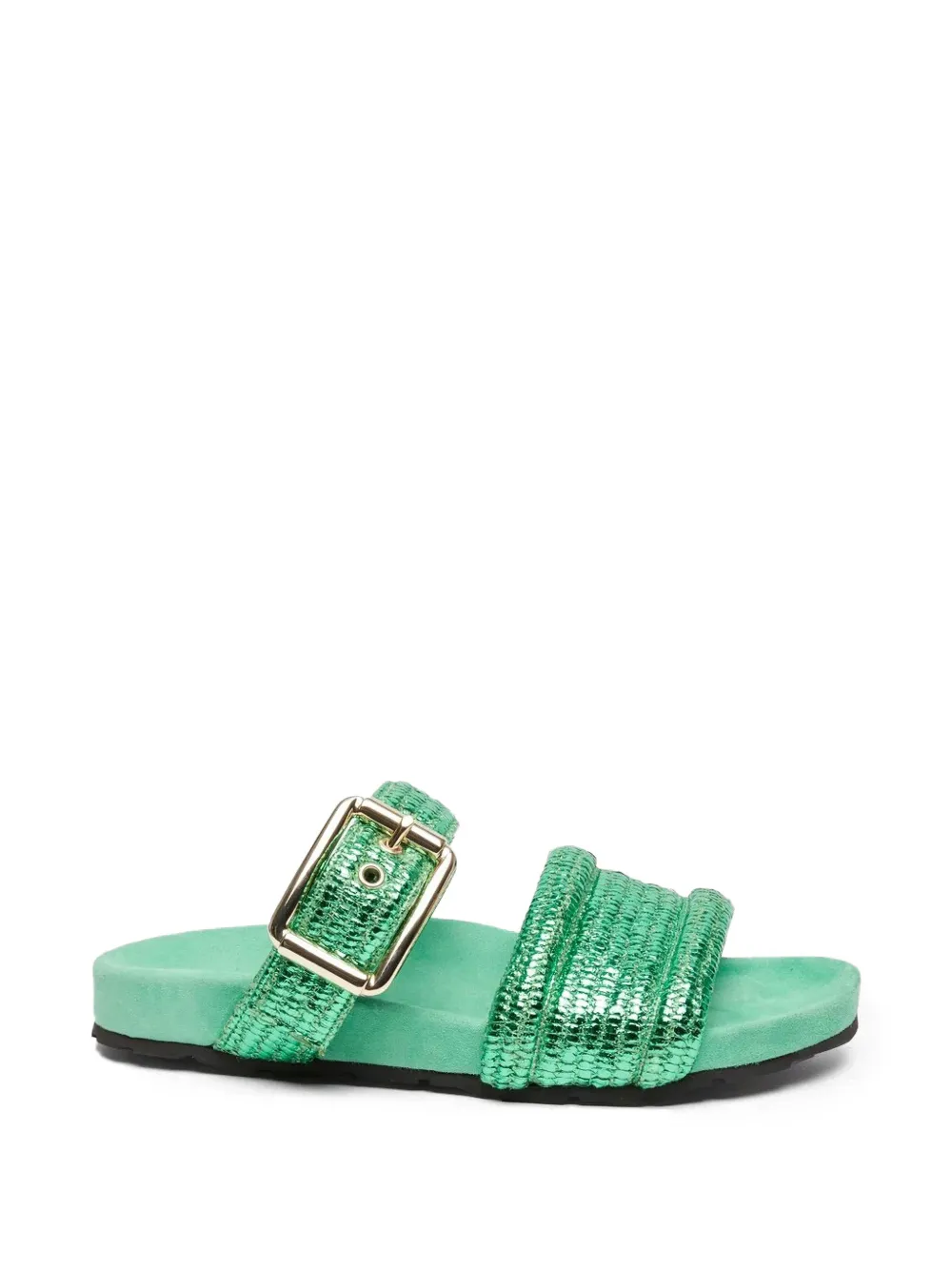 BETTINA VERMILLON Buenavista buckle-detail sandals - Green