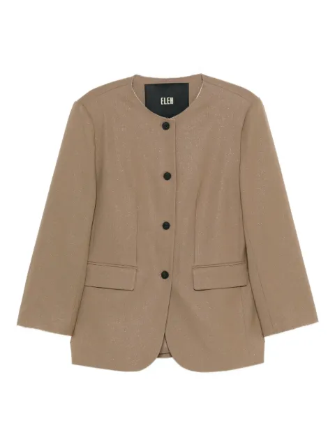 Eleh frayed-sleeve blazer 