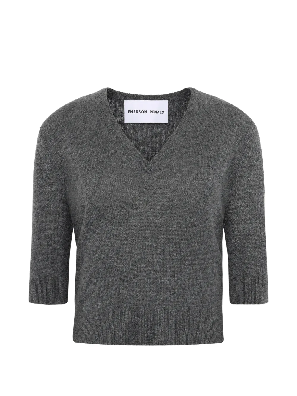 Emiliano Rinaldi V-neck sweater - Grigio