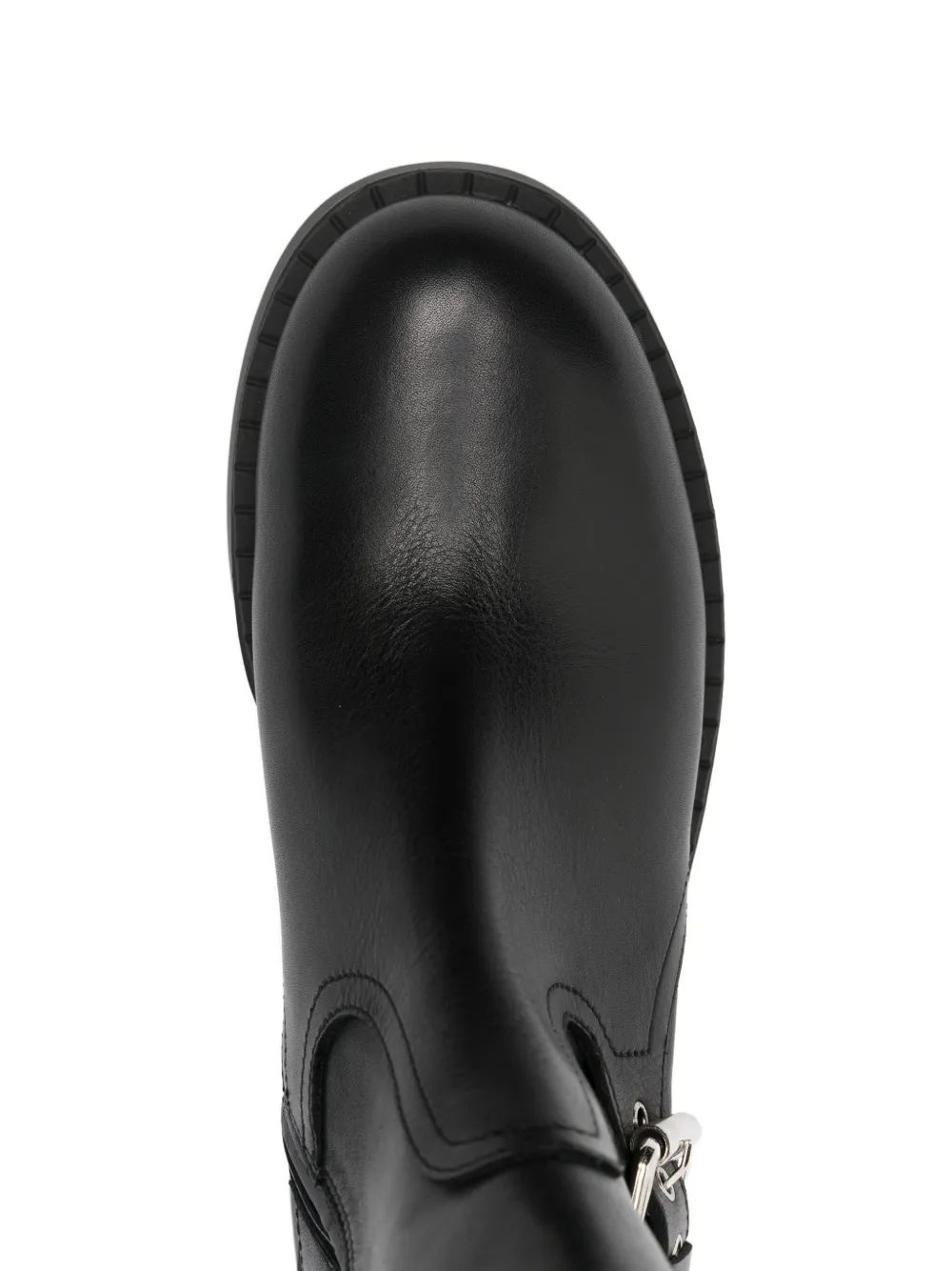 Premiata 53 mm enkellaarzen met gespbandje Zwart