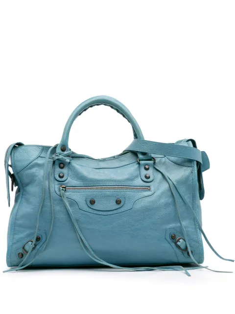 Balenciaga Pre-Owned 2001-2025 Lambskin Motocross Classic City satchel