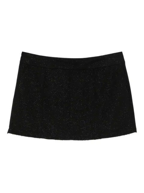Eleh glitter-trimmed cotton skirt