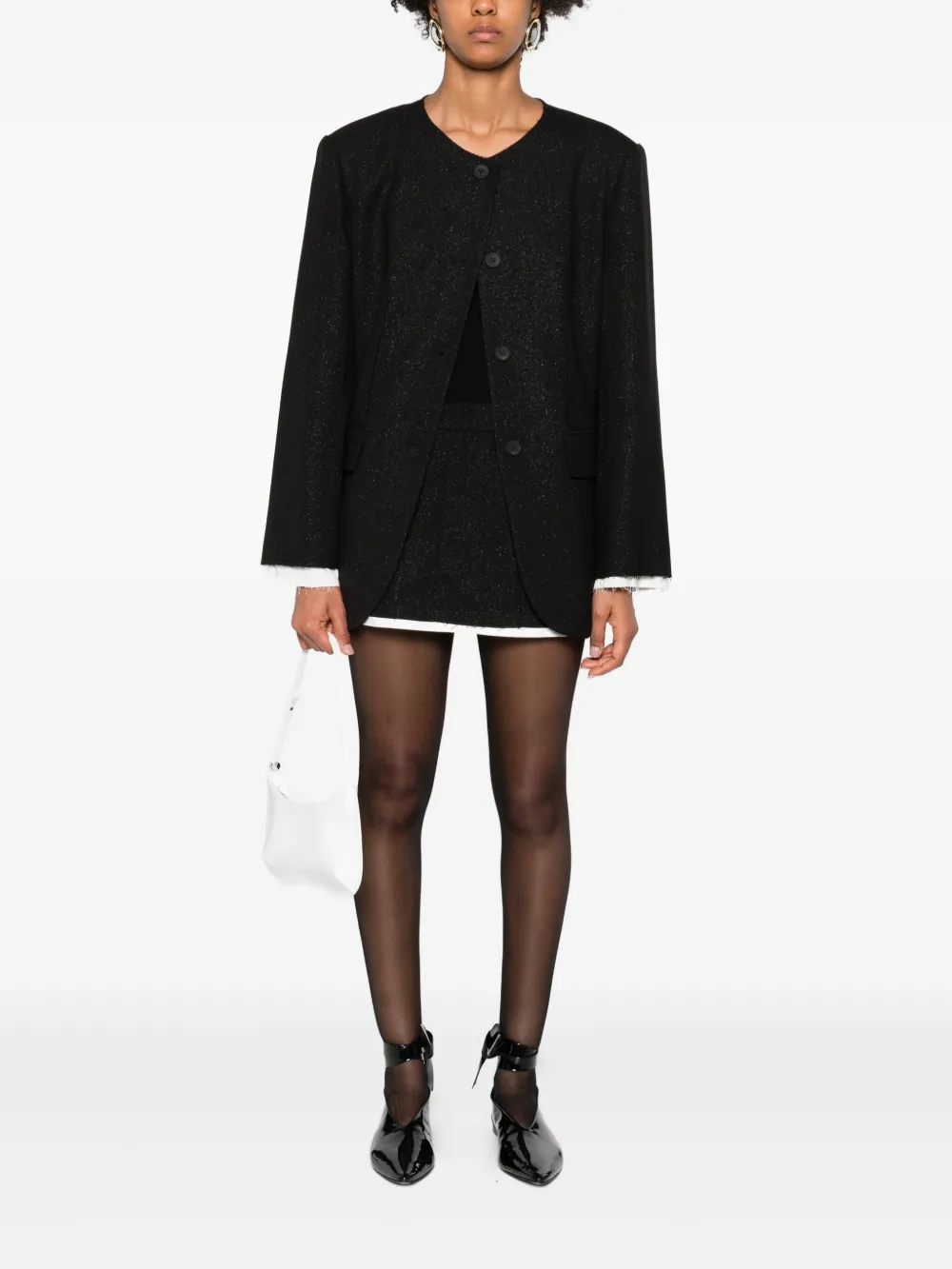 Eleh glitter-trimmed cotton skirt | Straight Skirts | Image 2