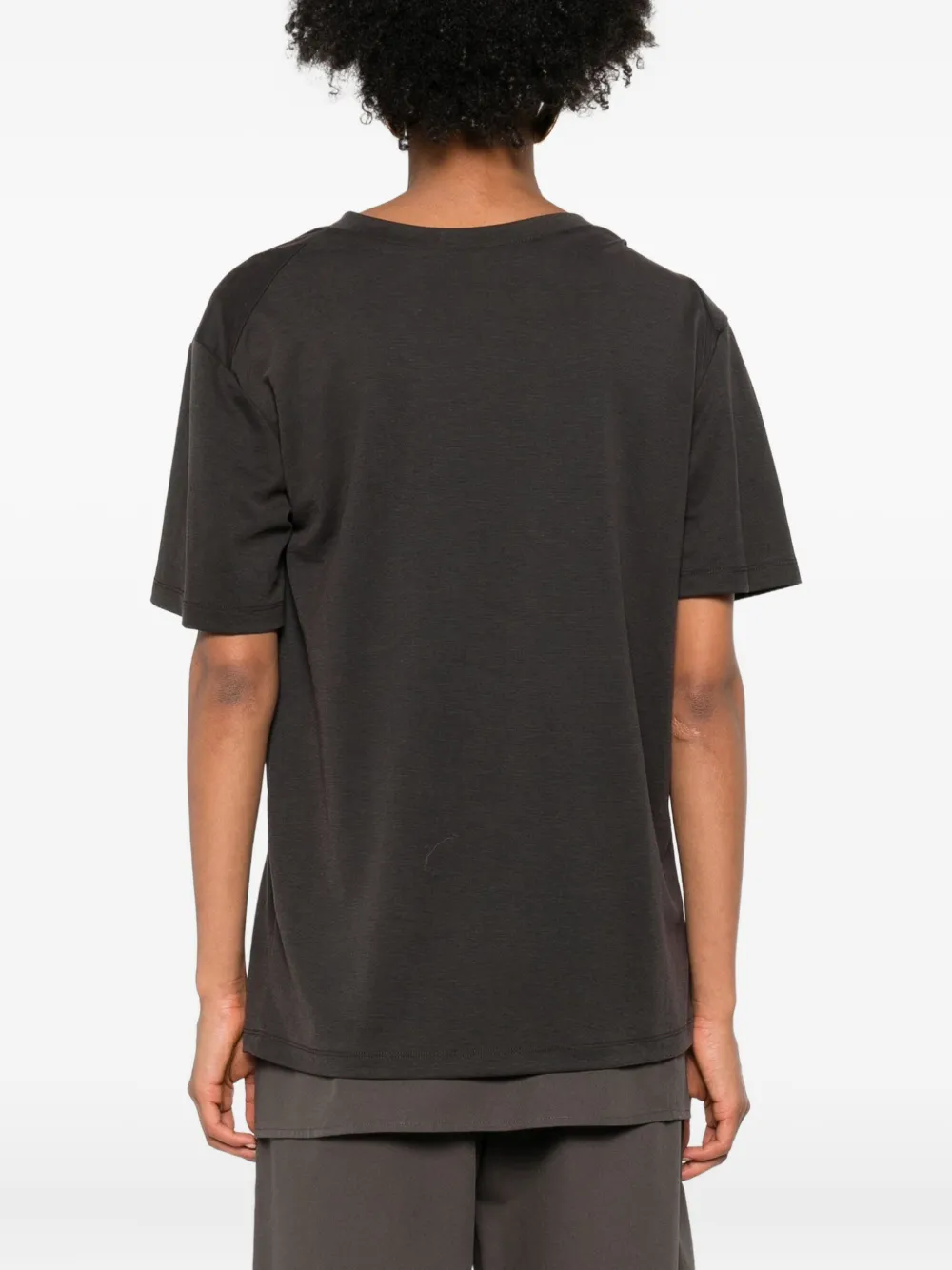 Eleh Knotted-shoulder Top In Gray