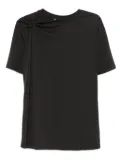 Eleh knotted-shoulder top - Grey
