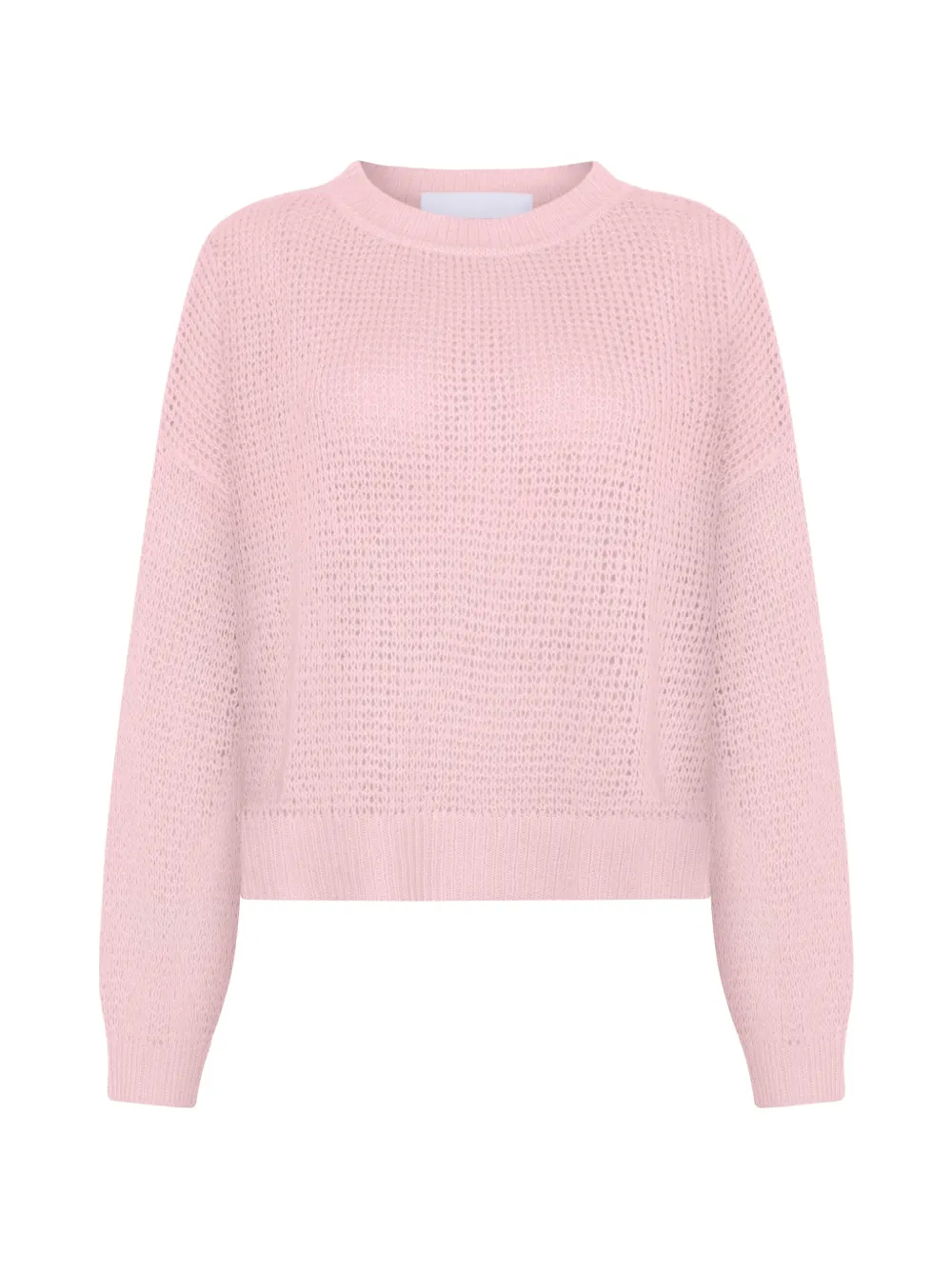 Emerson Renaldi open-knit crew-neck sweater - Rosa