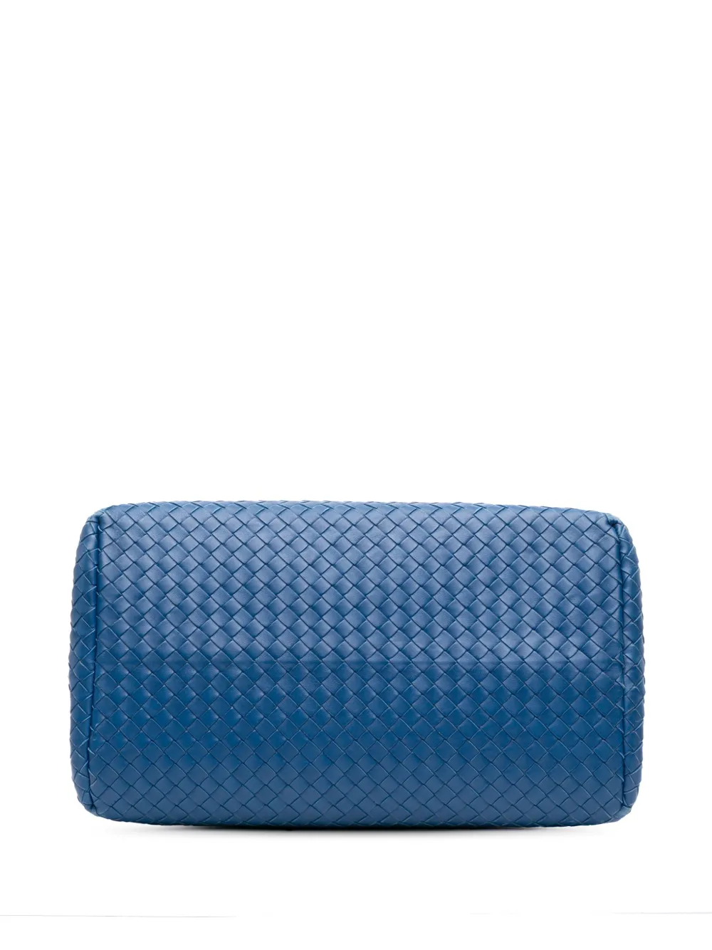 Pre-owned Bottega Veneta 2012-2025 Nappa Intrecciato Milano Tote Bag In Blue
