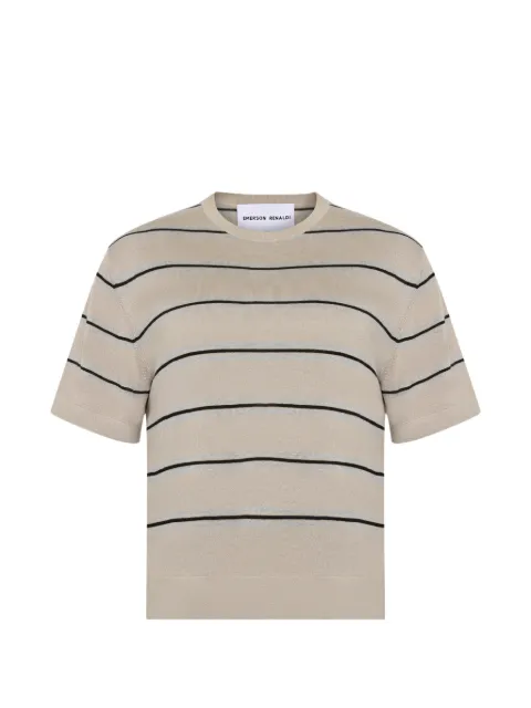 Emiliano Rinaldi crew-neck striped T-shirt