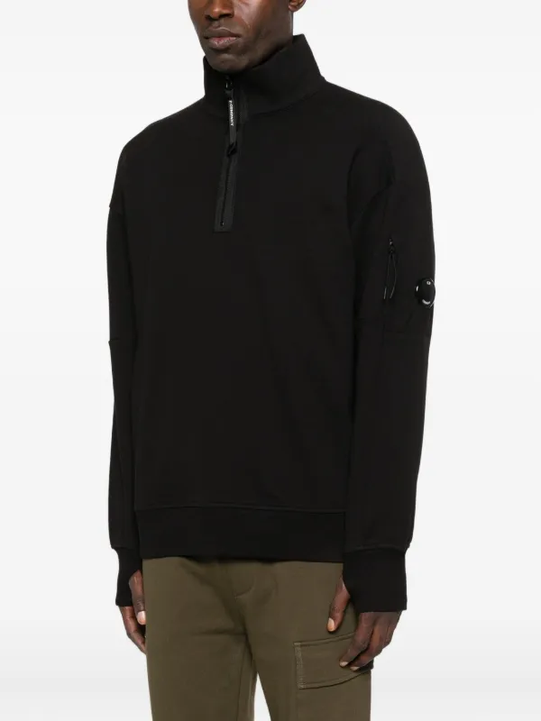 【新品】C.P. COMPANY Harfzip Sweat C.P. Company half-zip Pocket Sweatshirt | Black | FARFETCH