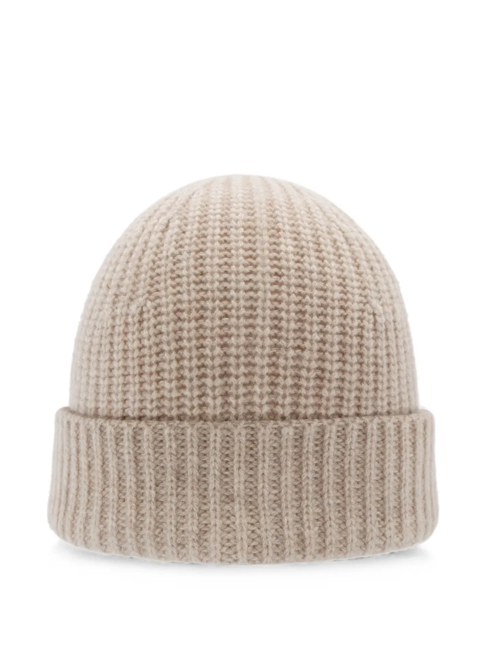 Emerson Renaldi waffle-knit turn-up brim beanie hat - Toni neutri