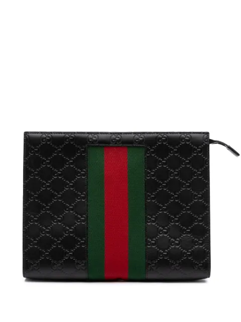 Gucci Pre-Owned 2000-2015 Guccissima Web clutch bag