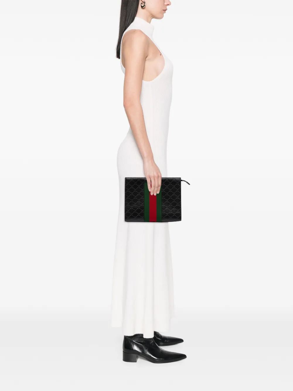 Gucci Pre-Owned 2000-2015 Guccissima Web clutch bag | Pre-Owned | Image 2