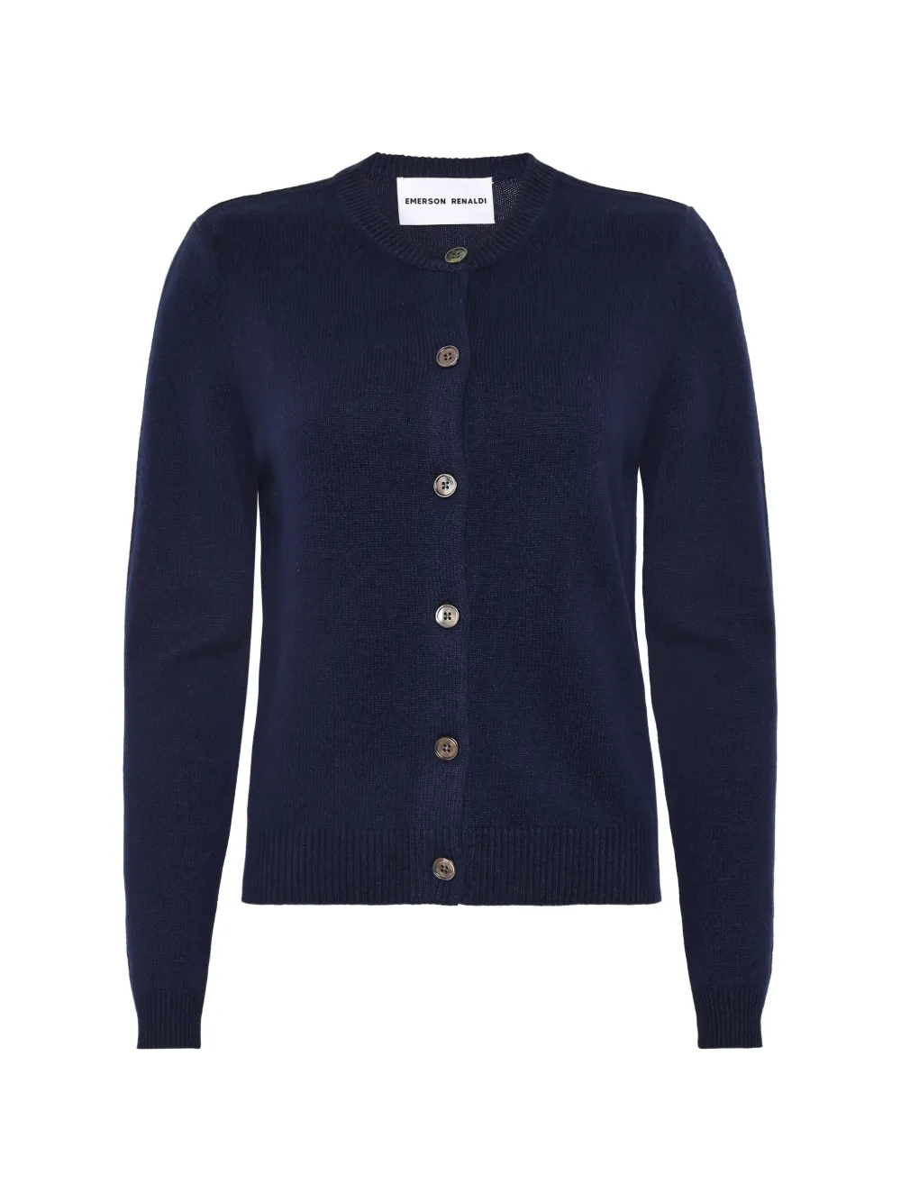 Emerson Renaldi button-fastening crew-neck cardigan - Blu
