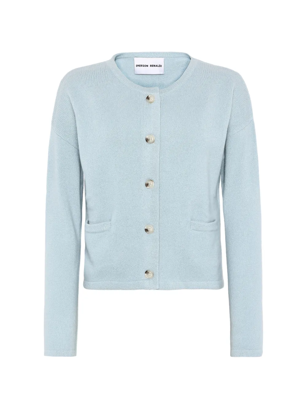 Emerson Renaldi fine-knit drop-shoulder cardigan - Blau