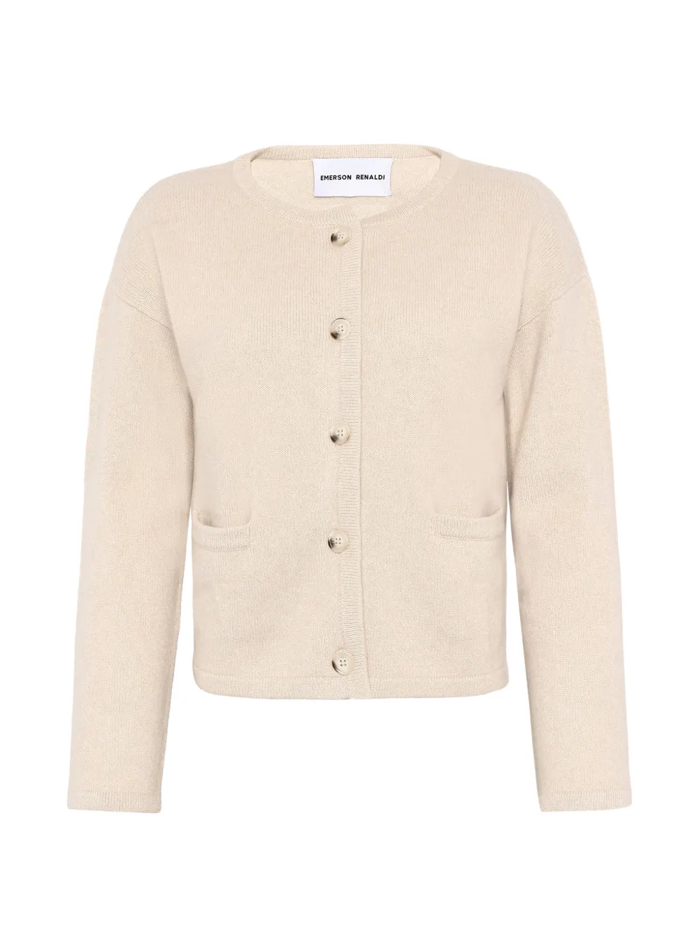 Emerson Renaldi button-up patch-pocket cardigan - Nude