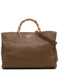 Gucci Pre-Owned 2016-2025 Large Calfskin Bamboo Shopper satchel - Brown