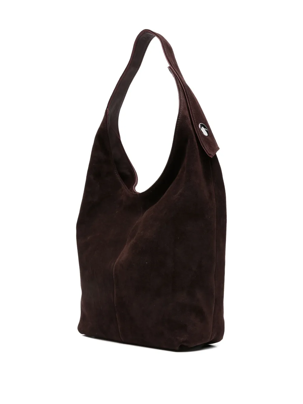 Maeden Monday Suede Shoulder Bag In Burgundy