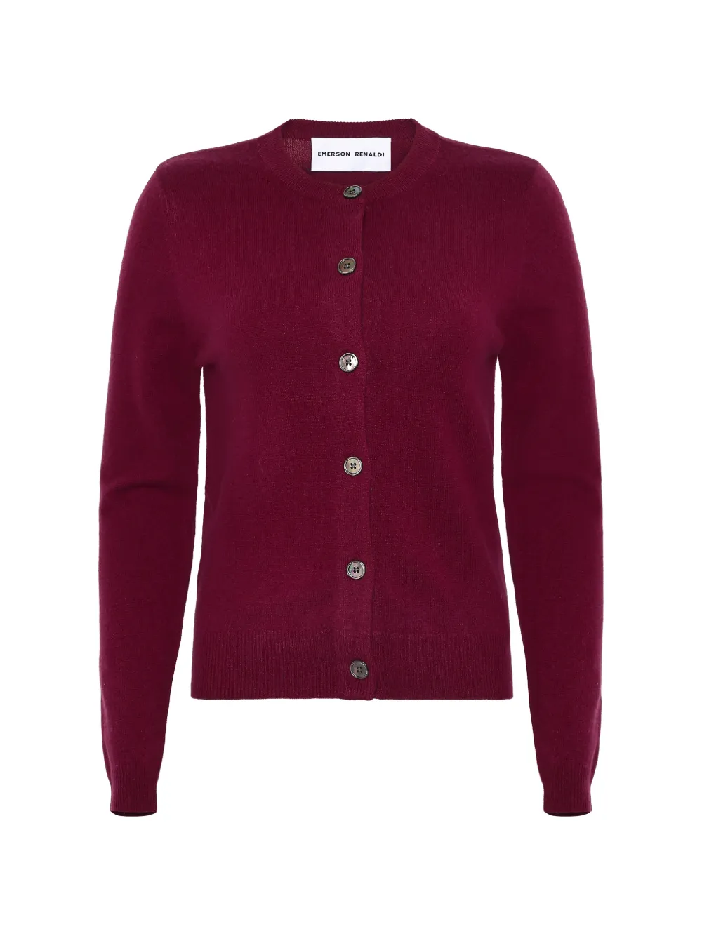 Emerson Renaldi button-up fine-knit cardigan - Rosso