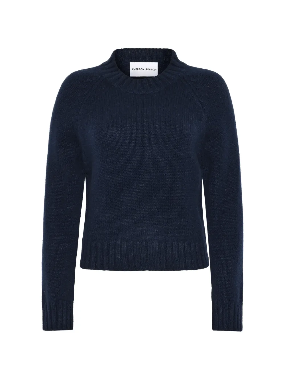 Emerson Renaldi ribbed-knit raglan-sleeve sweater - Blau