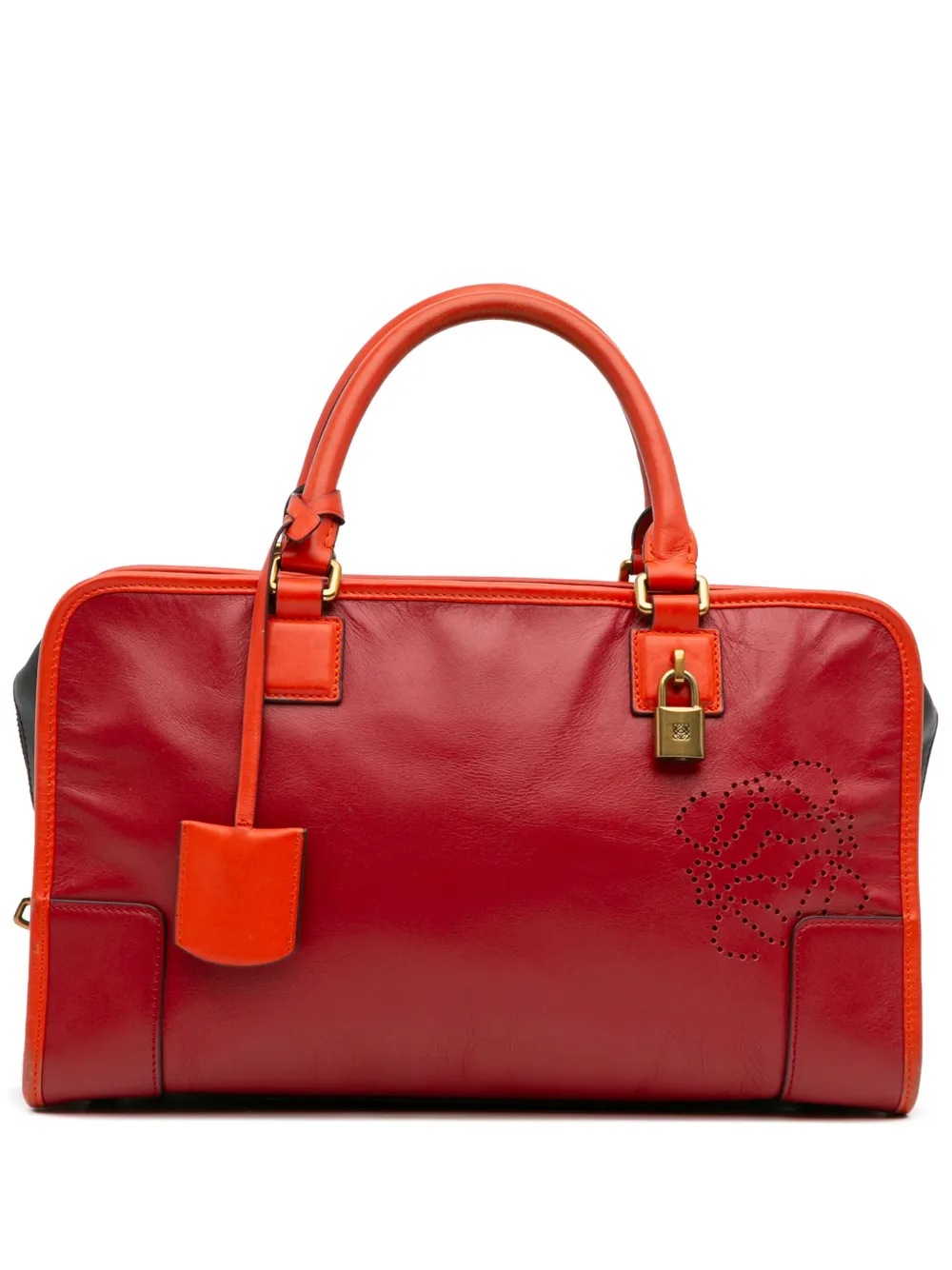 Loewe Pre-Owned 2013 トリコロール レザー アマソナ 36 ハンドバッグ - レッド Loewe Pre-Owned 2013 トリコロール レザー アマソナ 36 ハンドバッグ - レッド