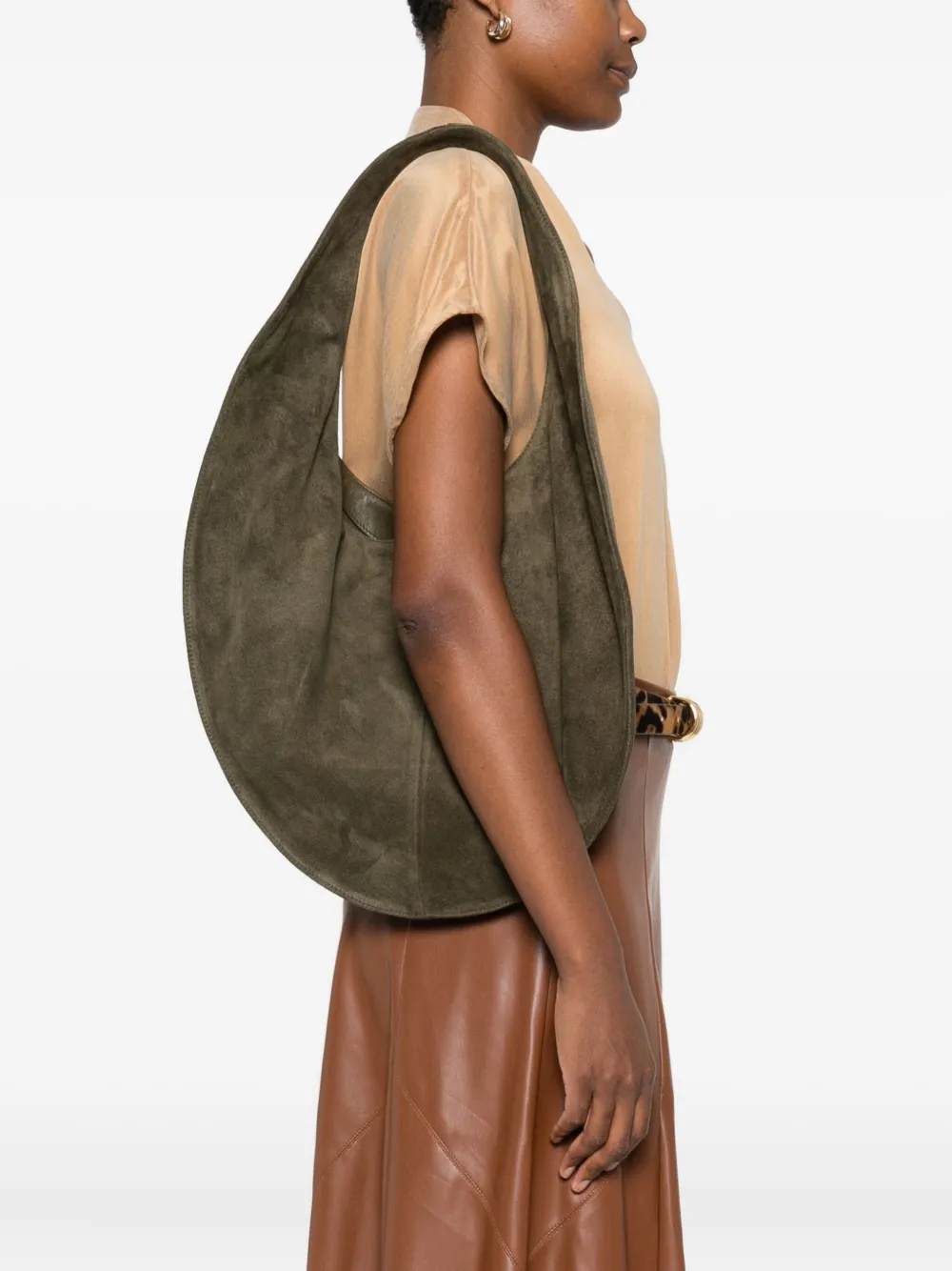 Maeden Market suede tote bag - Grijs