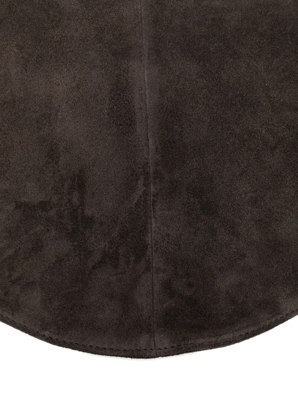 Maeden Large Suede Crescent Shoulder Bag In Brown