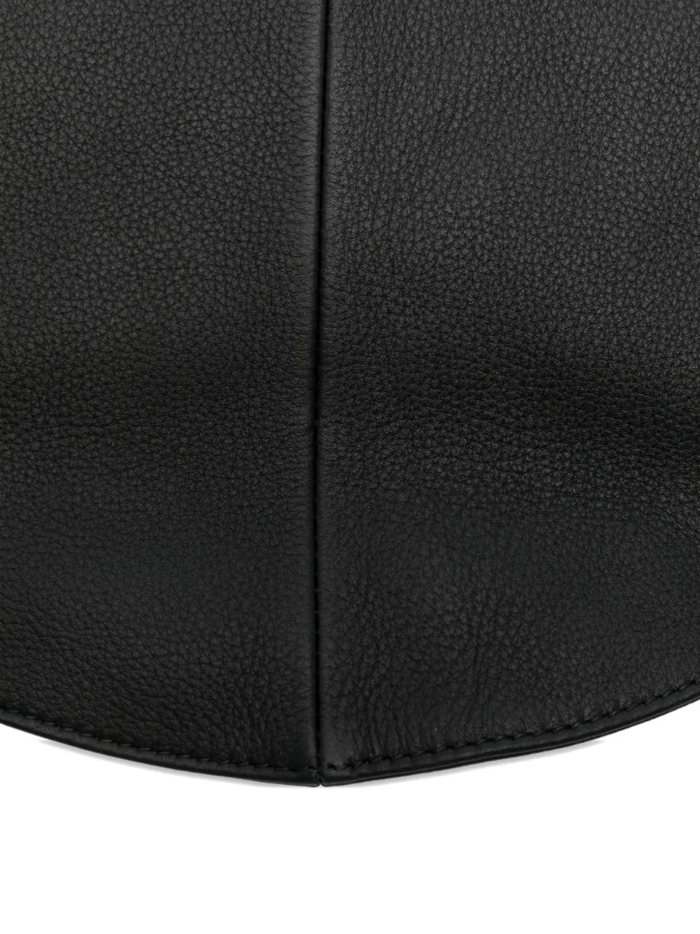 Maeden Market Leather Tote Bag In Black